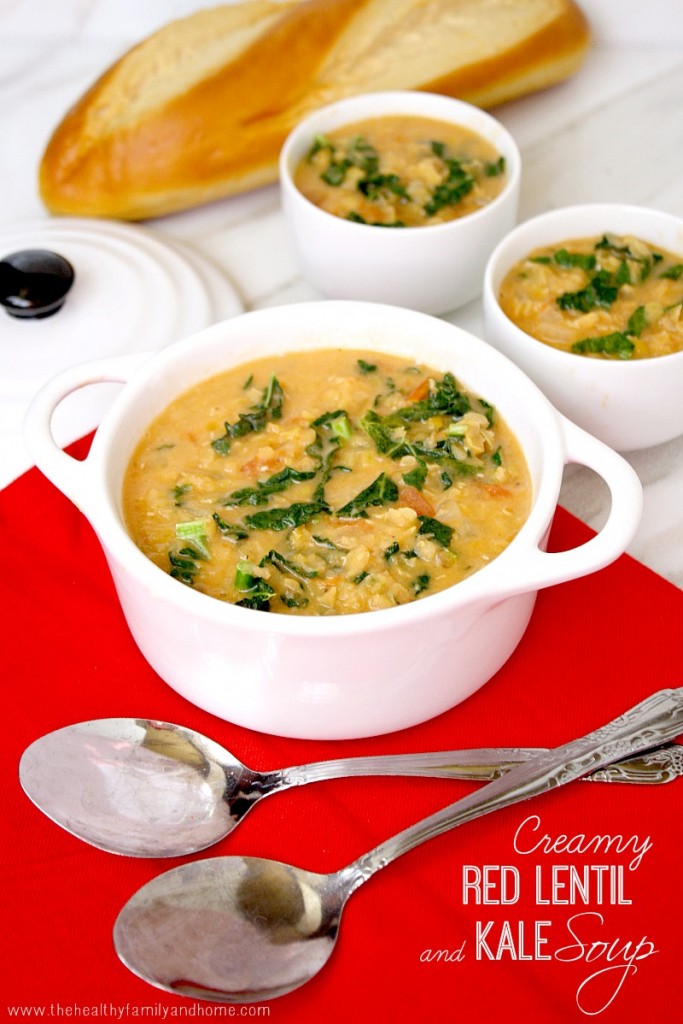 CREAMY RED LENTIL AND KALE SOUP – Recipes for Diabetes-Weight Loss-Fitness