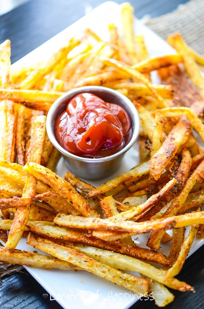Extra Crispy Oven Baked French Fries. Recipes for